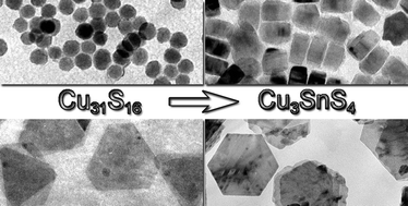 75.Synthesis of Cu3SnS4 nanocrystals and nanosheets by using Cu31S16 as seeds